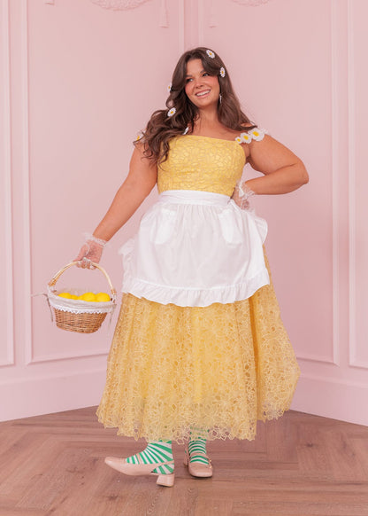 chic size inclusive model wearing JessaKae Daisy Days Dress
