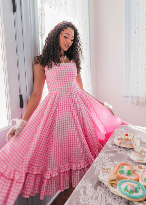 Daze Dress - Pink Gingham