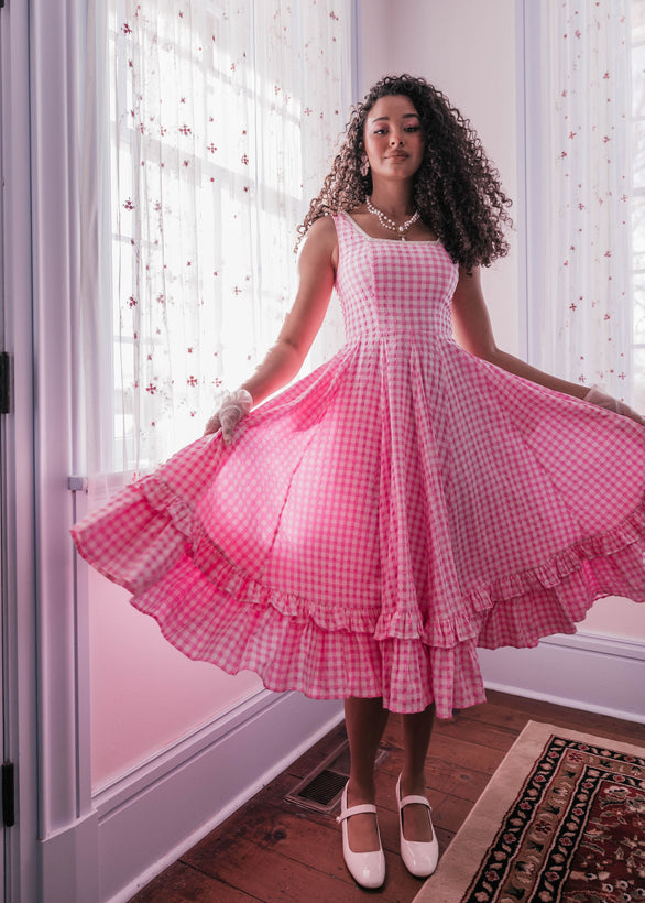 Daze Dress - Pink Gingham