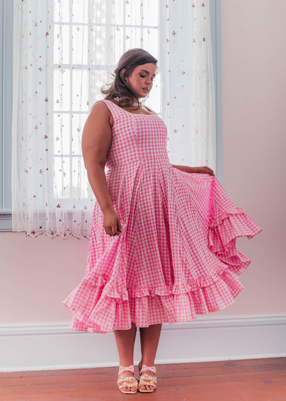 Daze Dress - Pink Gingham