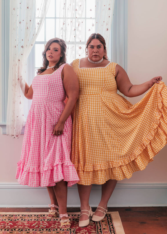 Daze Dress - Yellow Gingham