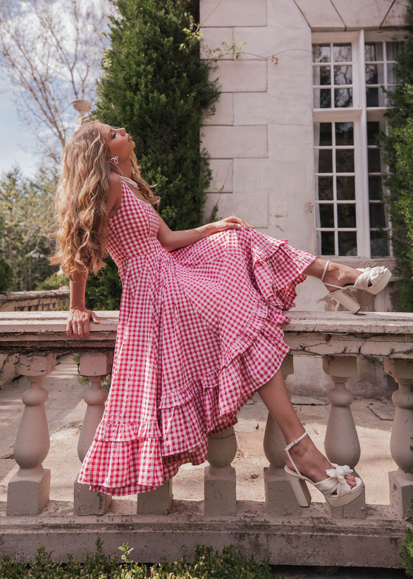 Daze Dress - Red Gingham