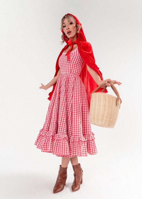 Daze Dress - Red Gingham