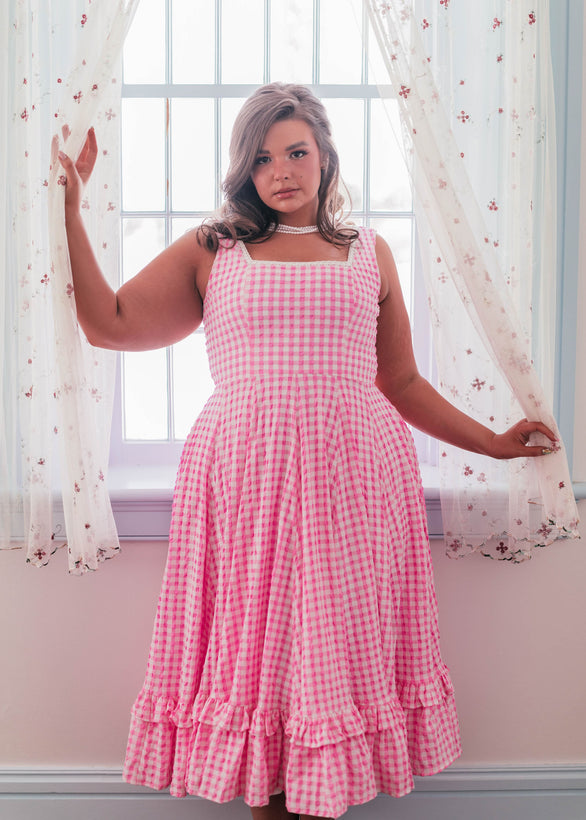 Daze Dress - Pink Gingham