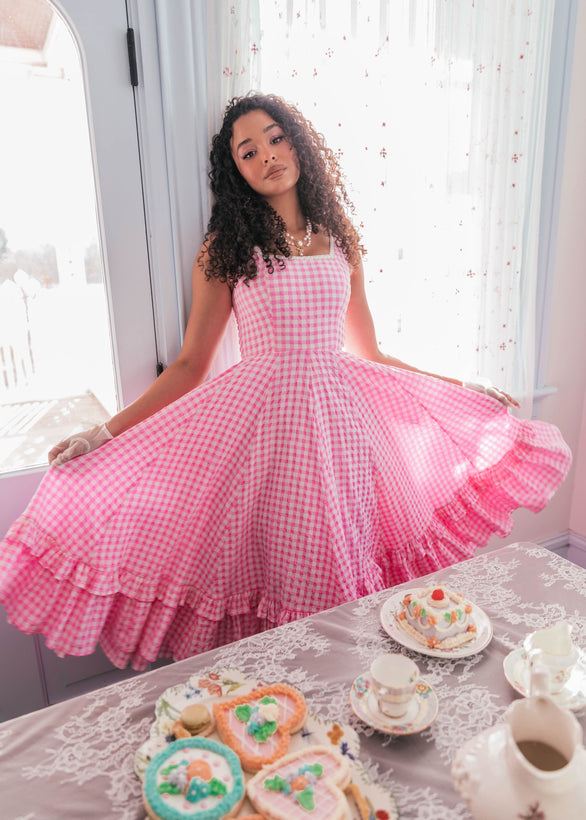 Daze Dress - Pink Gingham