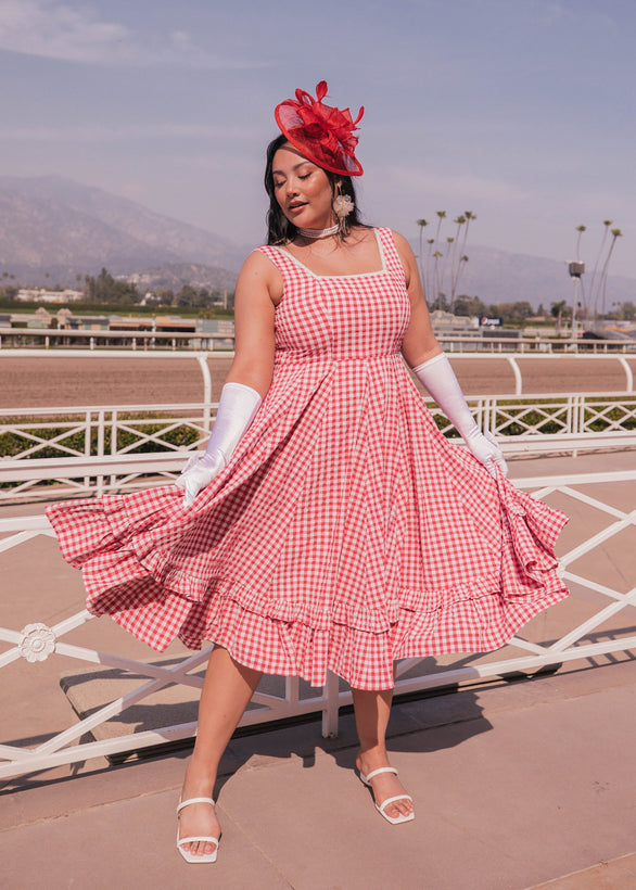 Daze Dress - Red Gingham