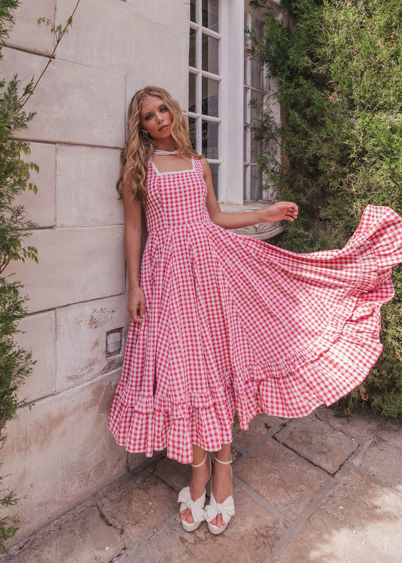 Daze Dress - Pink Gingham