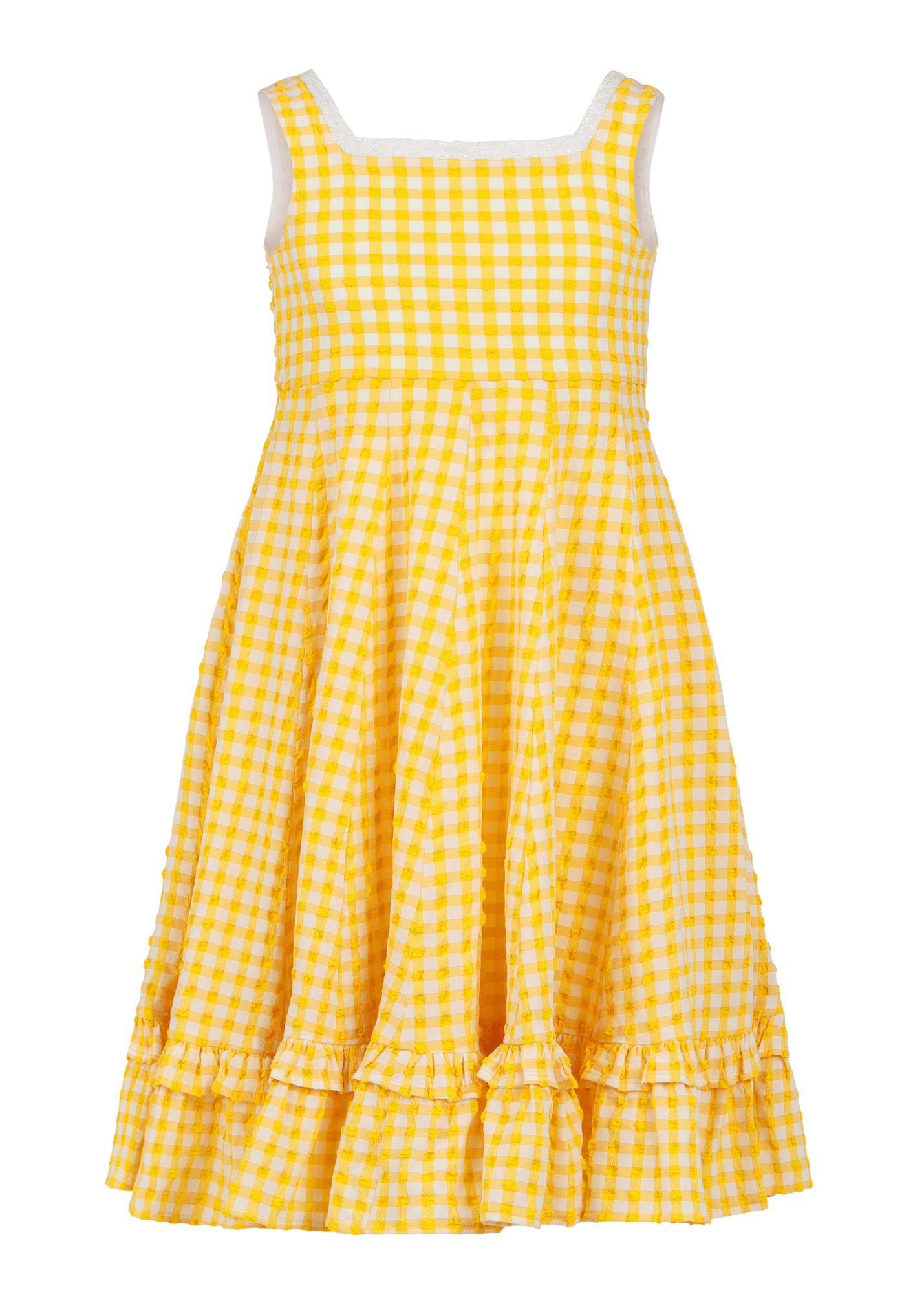 Daze Girls Dress - Yellow Gingham