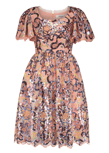 Decadence Dress Dresses - JessaKae - Decadence Dress_Peach / XS