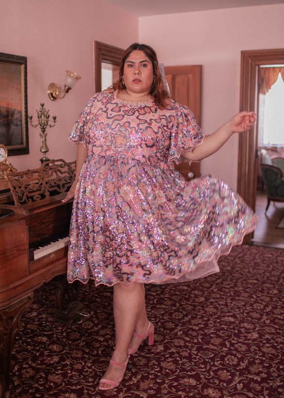 Decadence Dress - Peach