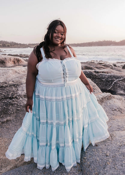 chic size inclusive model wearing JessaKae Delores Dress Dresses