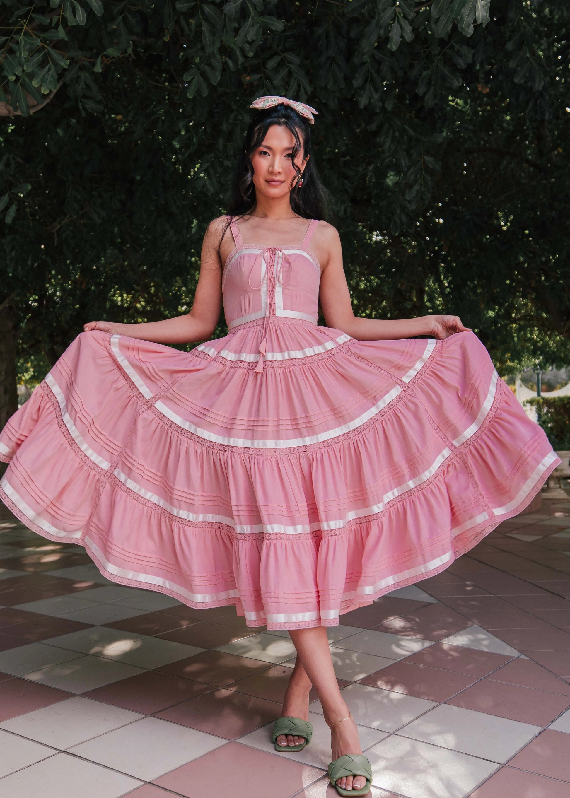 Delores Dress Dresses - JessaKae - Delores Dress - Pink Maiden / XXS