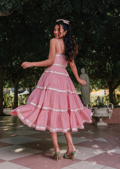 Delores Dress Dresses - JessaKae - Delores Dress - Pink Maiden / XXS