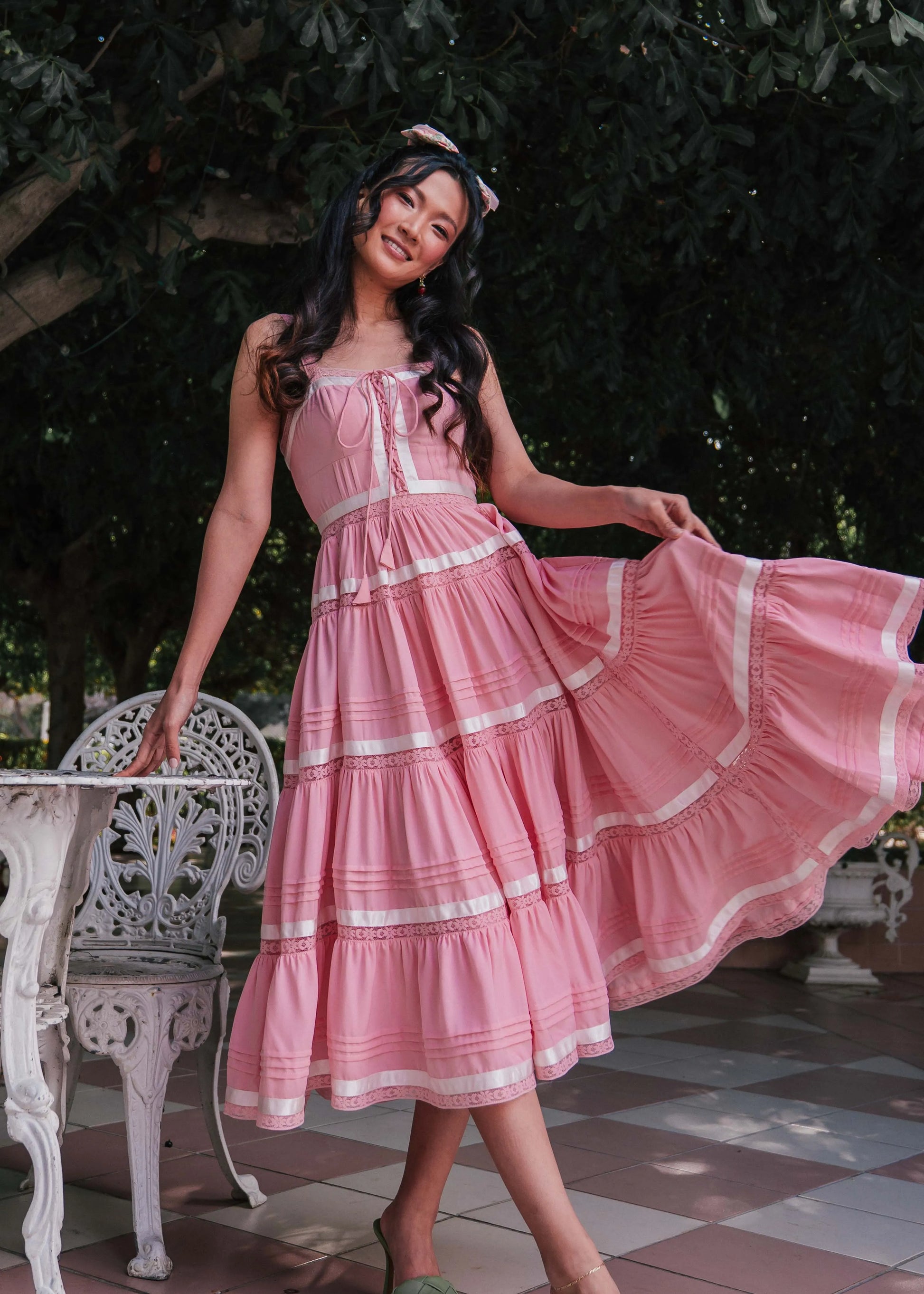 Delores Dress Dresses - JessaKae - Delores Dress - Pink Maiden / XXS