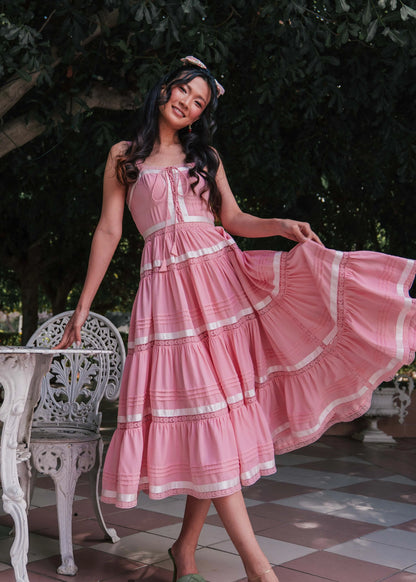 Delores Dress Dresses - JessaKae - Delores Dress - Pink Maiden / XXS