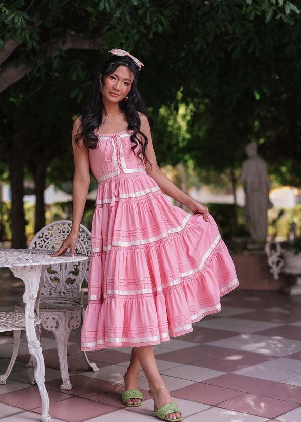 Delores Dress - Pink Maiden