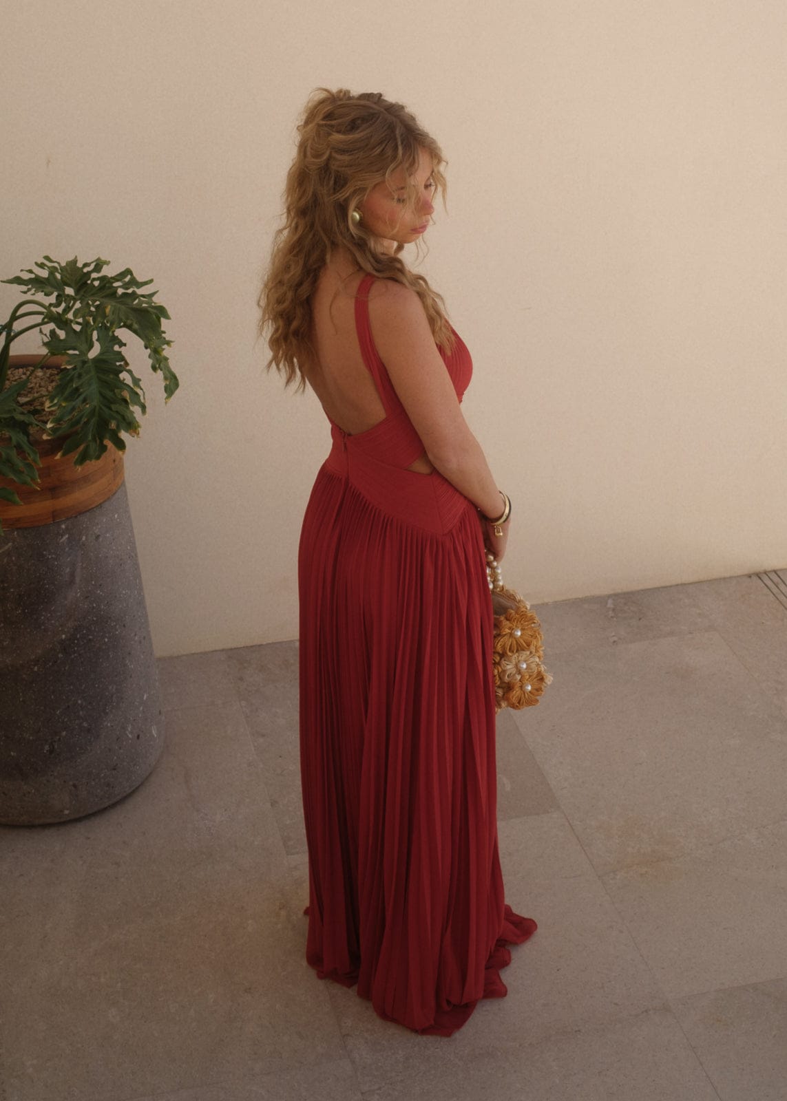 chic size inclusive model wearing JessaKae Delphine Dress