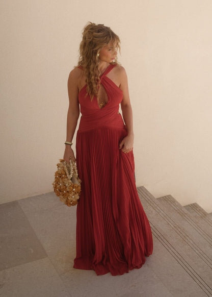 chic size inclusive model wearing JessaKae Delphine Dress