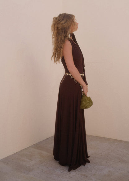 chic size inclusive model wearing JessaKae Devanie Dress