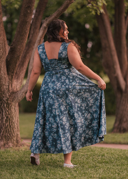 chic size inclusive model wearing JessaKae Dolly Dress