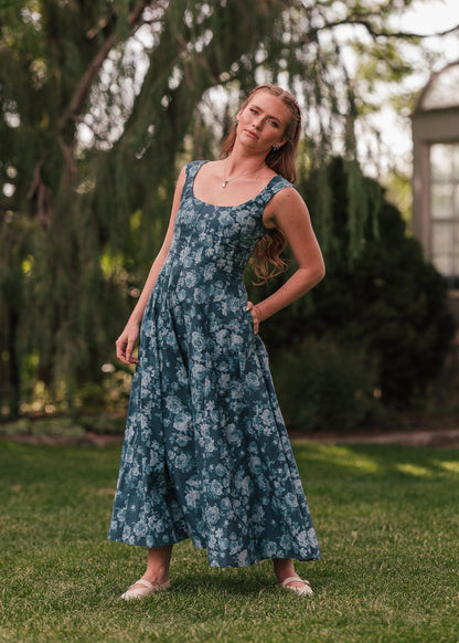 chic size inclusive model wearing JessaKae Dolly Dress