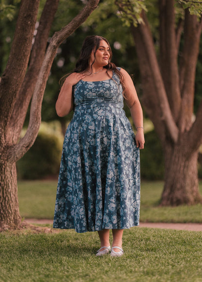 chic size inclusive model wearing JessaKae Dolly Dress