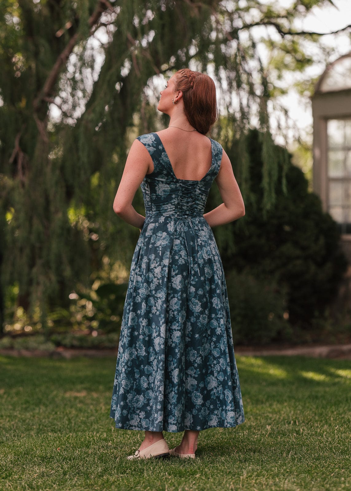 chic size inclusive model wearing JessaKae Dolly Dress