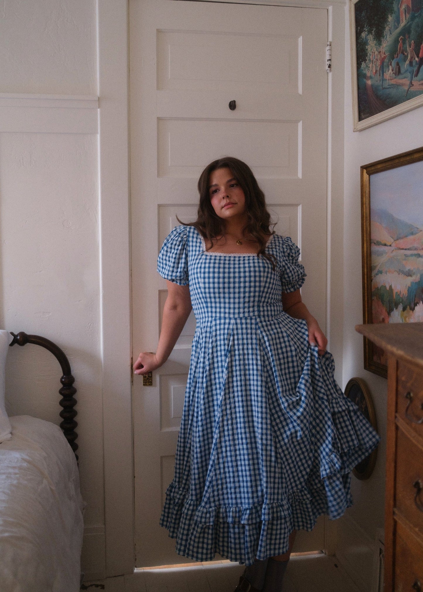 chic size inclusive model wearing JessaKae Dorothy Dress Dresses