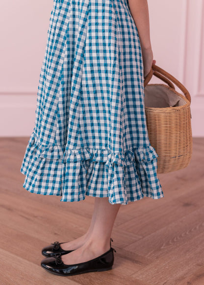 chic size inclusive model wearing JessaKae Dorothy Girls Dress