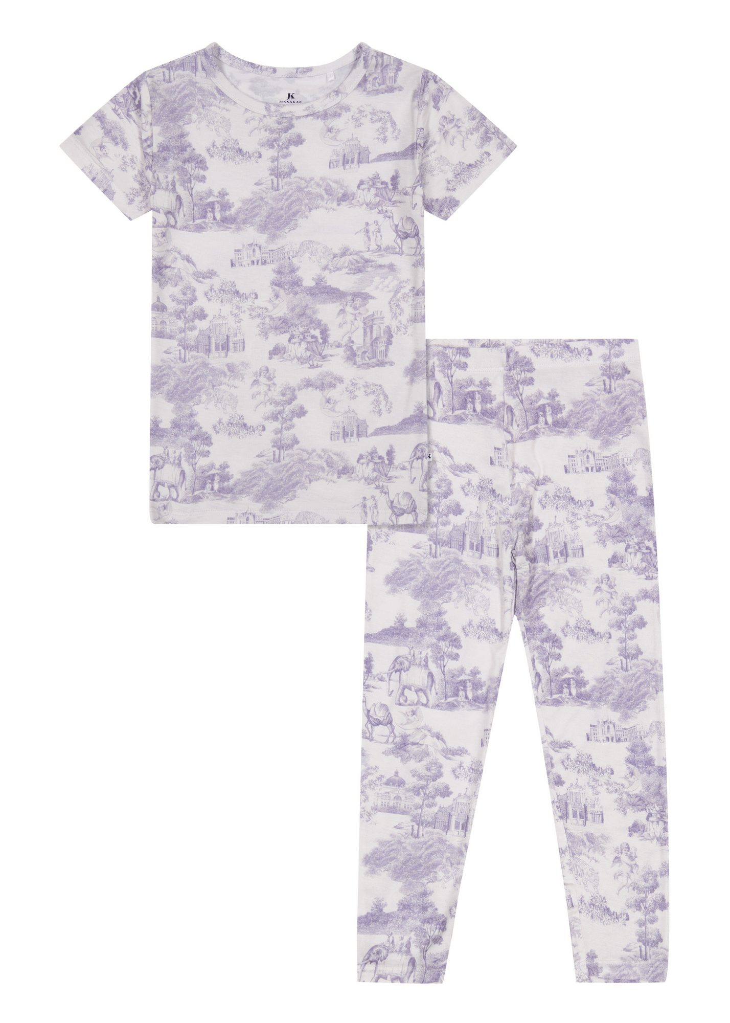 Eastern Daybreak Children's Pajama Set Children's Pajamas - JessaKae - Eastern Daybreak Children's Pajama Set_White / 6-12M