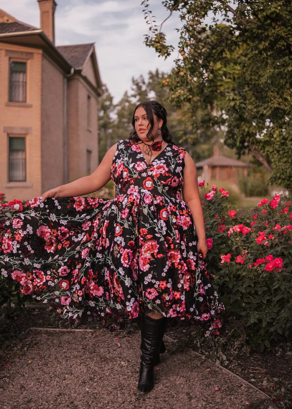 Ebony Rose Dress | Occasion Dress in Sizes XXS6X | JessaKae Ebony Rose Dress | Occasion Dress in Sizes XXS6X | JessaKae