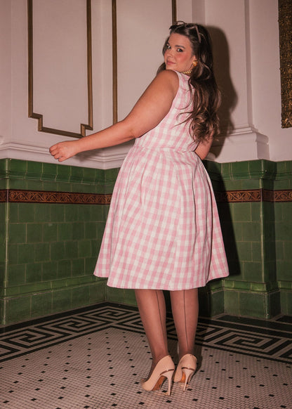 chic size inclusive model wearing JessaKae Elle Dress