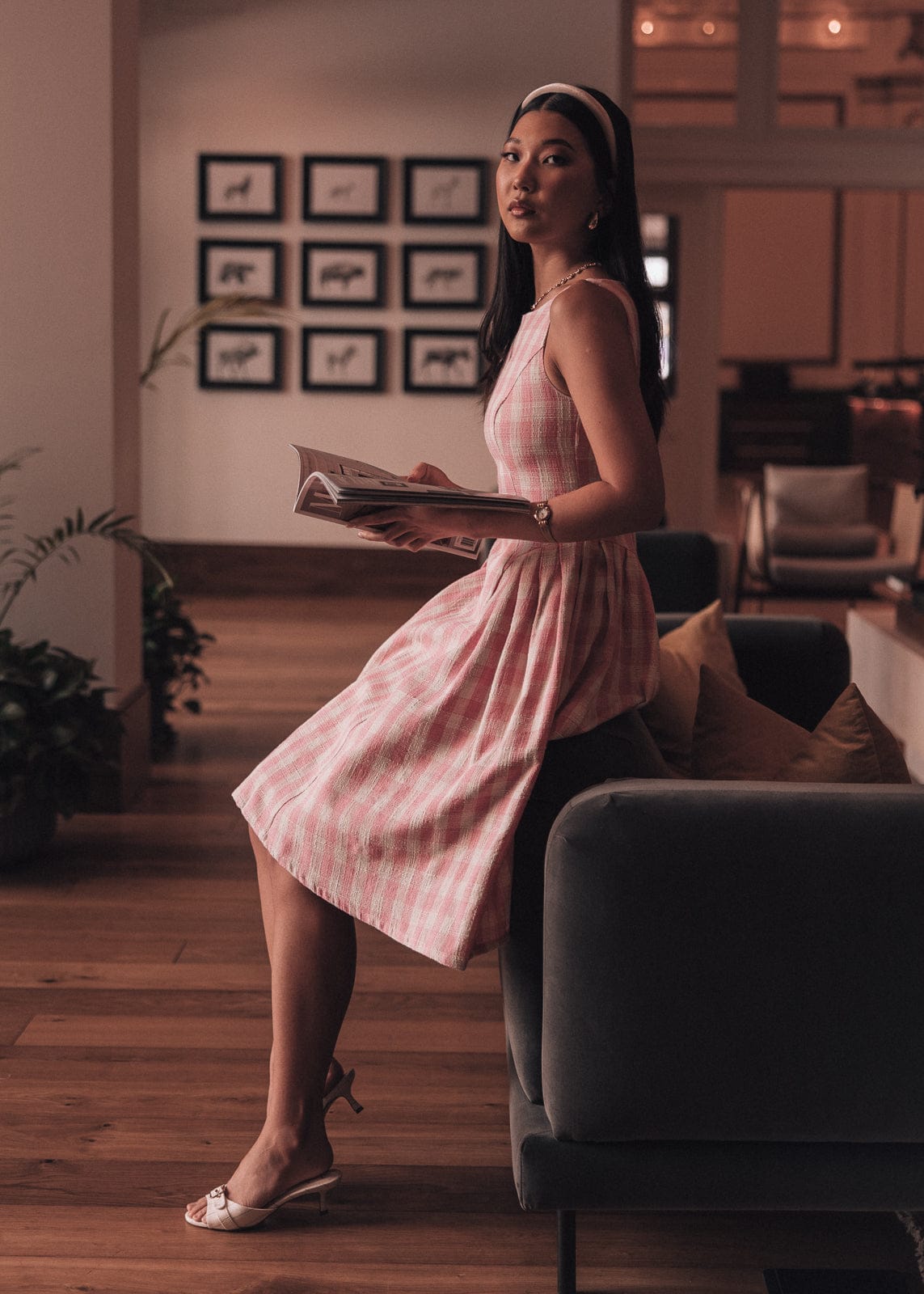 chic size inclusive model wearing JessaKae Elle Dress