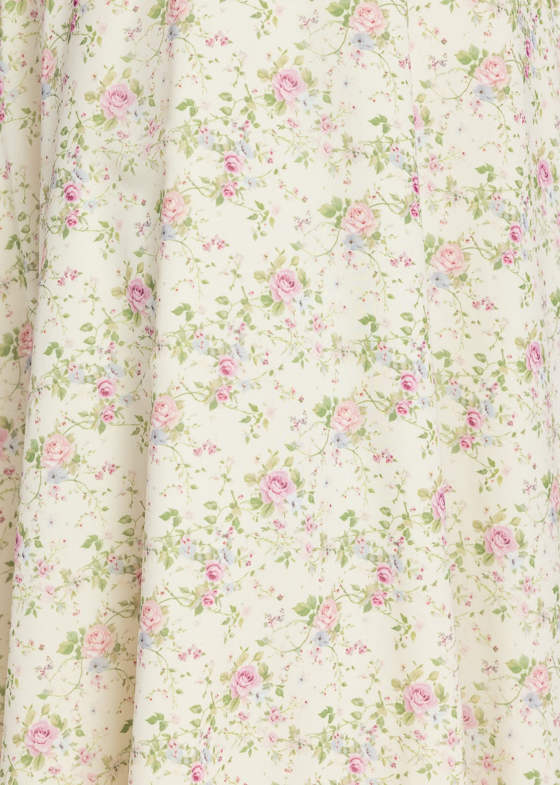 chic size inclusive model wearing JessaKae Elodie A-line Floral Midi Dress - Cream