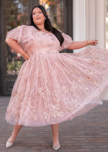 chic size inclusive model wearing JessaKae Eloise Dress Dresses