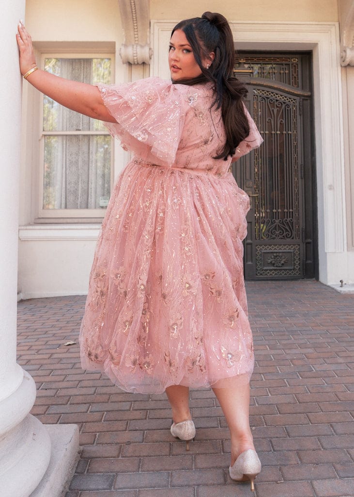 chic size inclusive model wearing JessaKae Eloise Dress Dresses