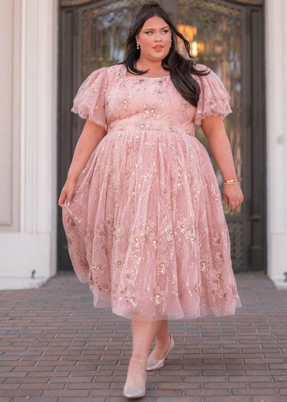 chic size inclusive model wearing JessaKae Eloise Dress Dresses