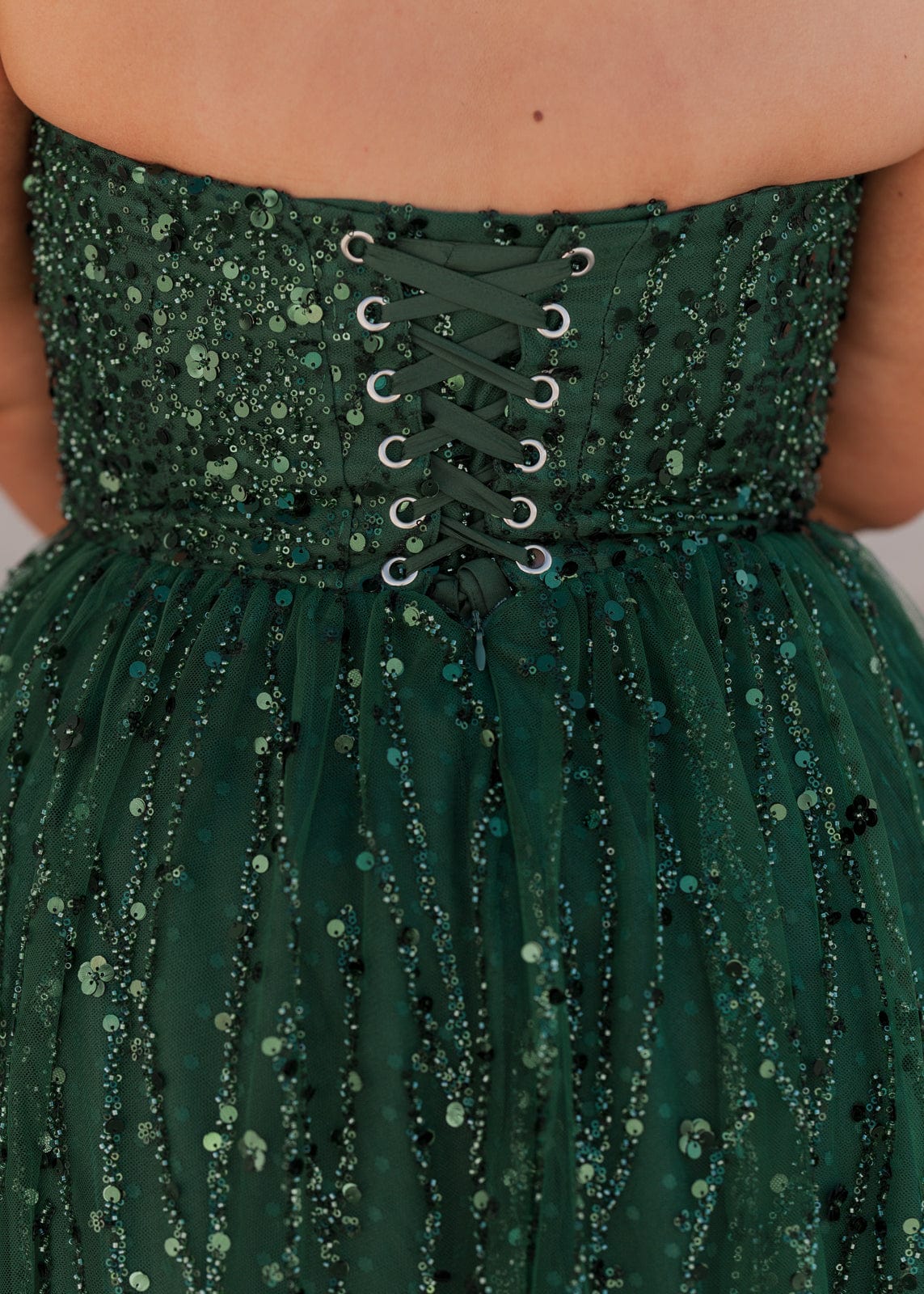 chic size inclusive model wearing JessaKae Elphie Dress