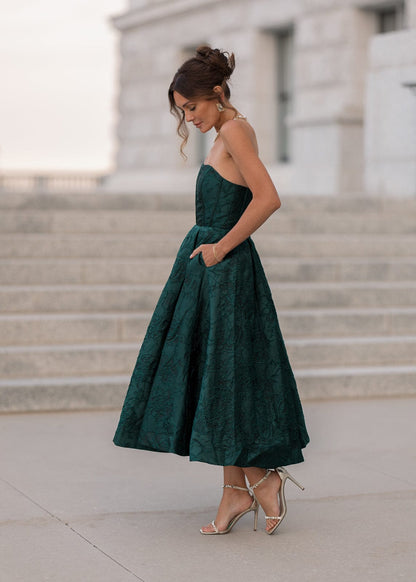 chic size inclusive model wearing JessaKae Enchanted Dress