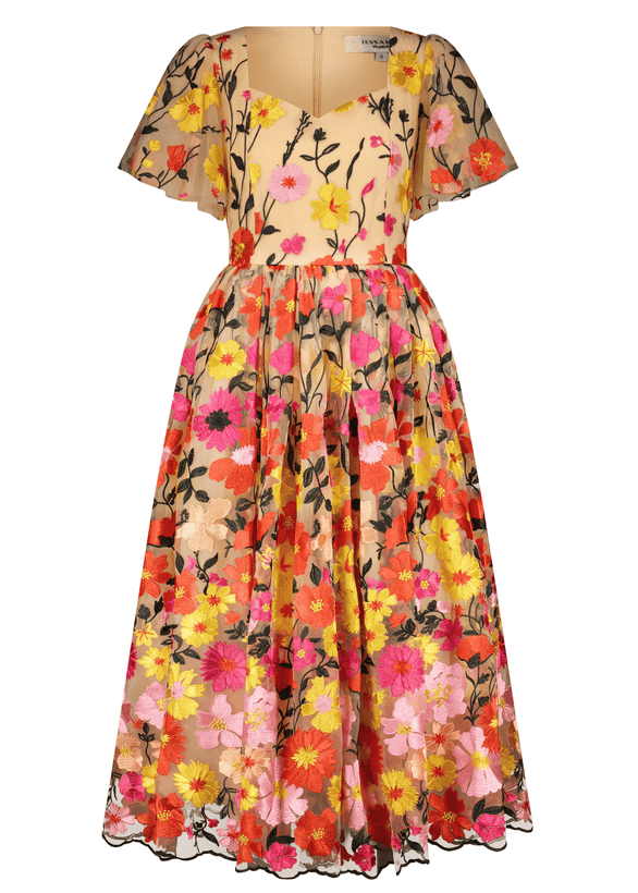 English Garden Dress - Garden Pink