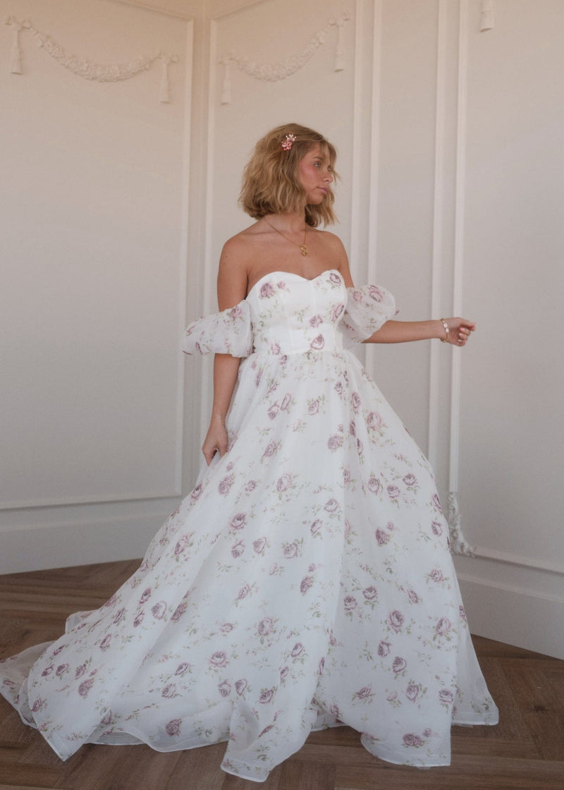 chic size inclusive model wearing JessaKae Evangeline Dress