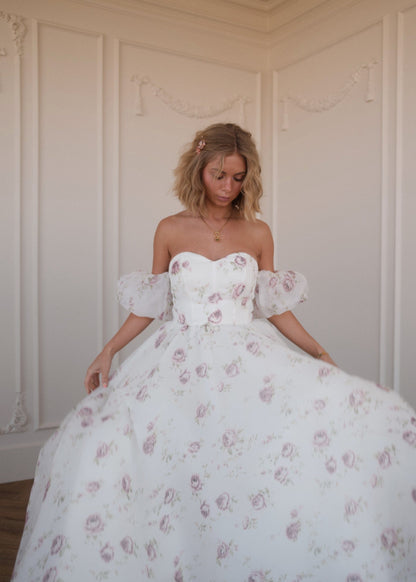 chic size inclusive model wearing JessaKae Evangeline Dress