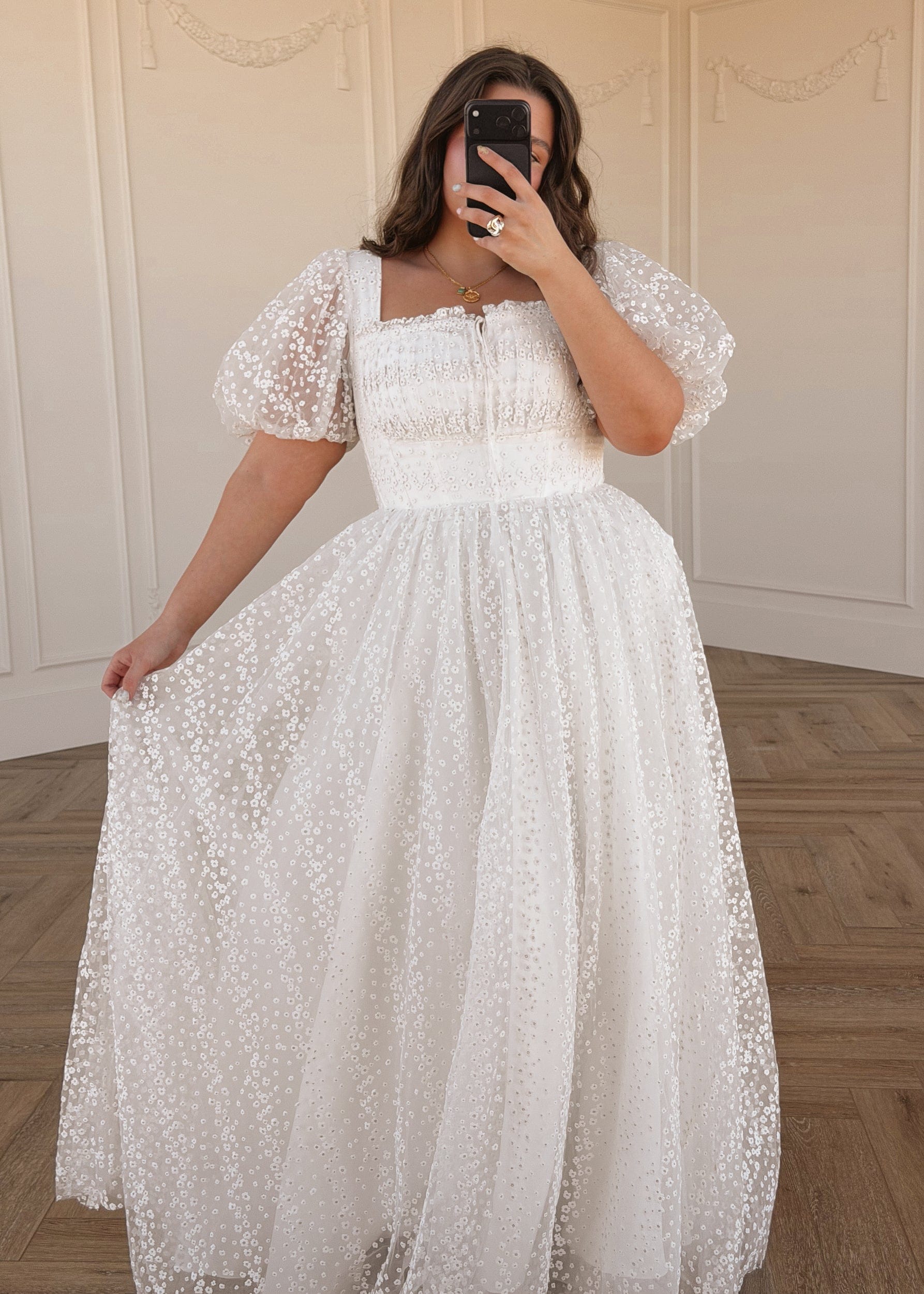 chic size inclusive model wearing JessaKae Everbloom Dress - Maxi