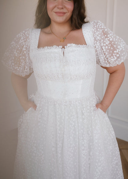 chic size inclusive model wearing JessaKae Everbloom Dress - Maxi