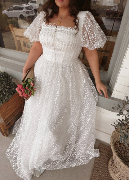 chic size inclusive model wearing JessaKae Everbloom Dress - Maxi