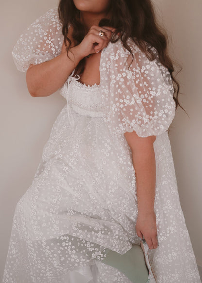 chic size inclusive model wearing JessaKae Everbloom Dress - Maxi