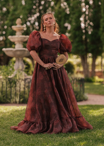 chic size inclusive model wearing JessaKae Fable Dress