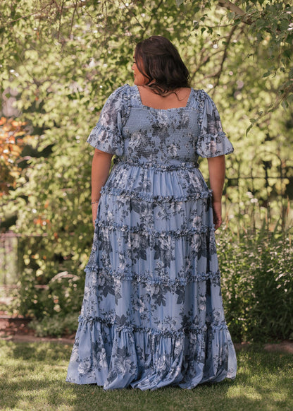 chic size inclusive model wearing JessaKae Faeryn Dress