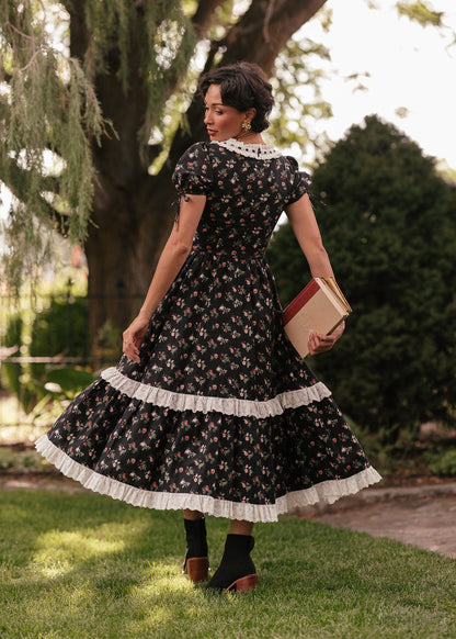 chic size inclusive model wearing JessaKae Fawn Dress