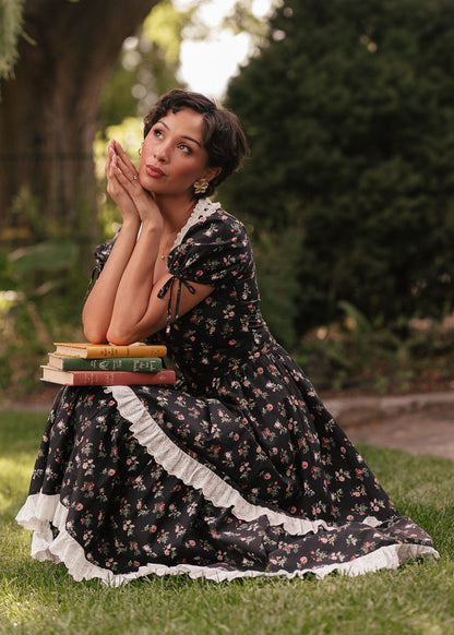 chic size inclusive model wearing JessaKae Fawn Dress